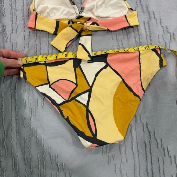 JCREW NWOT Small Colorful Halter Bikini Set - Picture 5 of 11